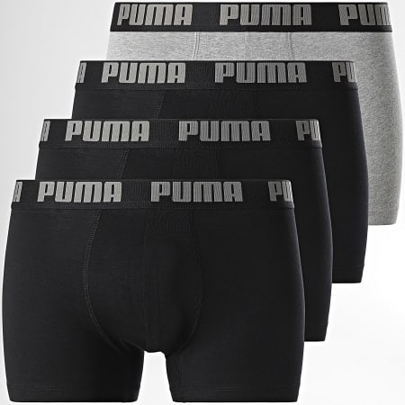 Puma - Set di 4 boxer 701227791 Nero Heather Grigio