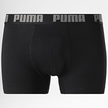 Puma - Lot De 4 Boxers 701227791 Noir Gris Chiné