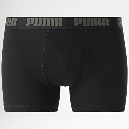 Puma - Set van 4 boxers 701227791 Zwart Groen Khaki