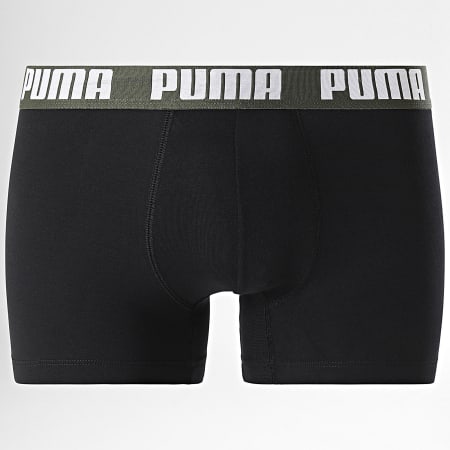 Puma - Set di 4 boxer 701227791 Nero Verde Khaki