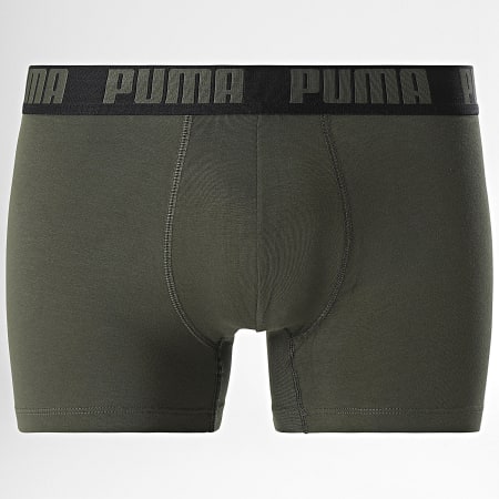 Puma - Set van 4 boxers 701227791 Zwart Groen Khaki