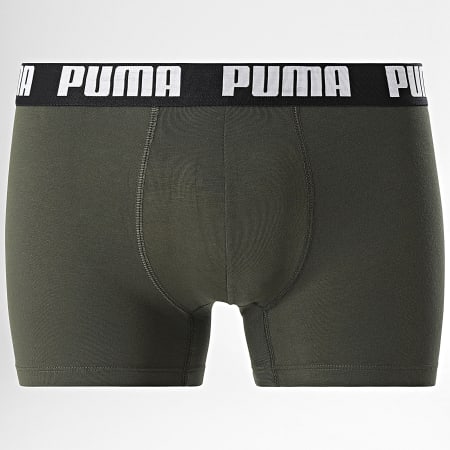 Puma - Set di 4 boxer 701227791 Nero Verde Khaki