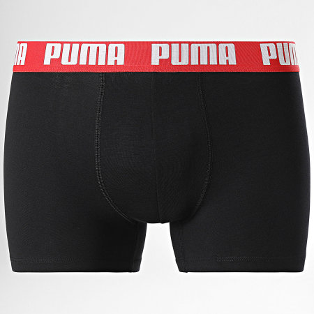 Puma - Confezione da 6 boxer 701227792 Grigio erica rosso nero