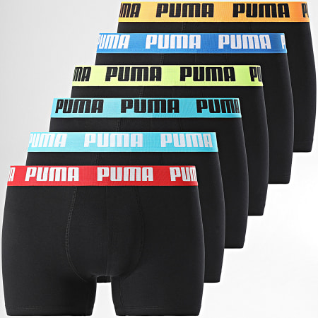 Puma - Set van 6 boxerslips 701227792 Zwart