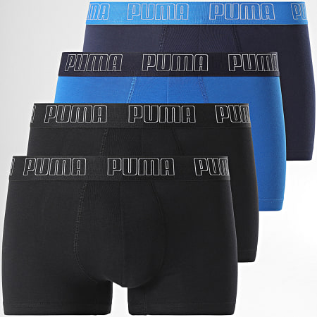 Puma - Confezione da 4 boxer nero blu navy 701227794