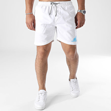 DAKS - Pantaloncini da bagno con logo Bianco