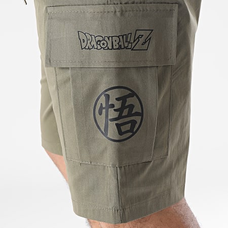 Dragon Ball Z - Goku Kanji Cargo Shorts Khaki Verde Nero