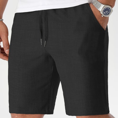 LBO - Short Chino Effet Lin 1330 Noir
