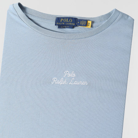 Polo Ralph Lauren - Tee Shirt Regular Geborduurd Logo Lichtblauw