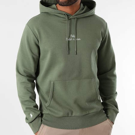 Polo Ralph Lauren - Geborduurd logo Hoody Khaki Groen