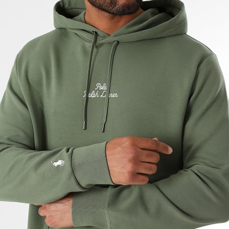 Polo Ralph Lauren - Geborduurd logo Hoody Khaki Groen