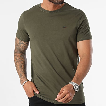 Tommy Jeans - Maglietta Tjm Xslim Jersey 4411 Verde Khaki