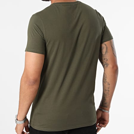 Tommy Jeans - Tee Shirt Tjm Xslim Jersey 4411 Kaki Groen