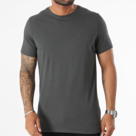 Tommy Jeans - Tee Shirt Tjm Xslim Jersey 4411 Gris Anthracite