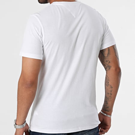 Tommy Jeans - Slank Lineair Borst T-shirt 8555 Wit