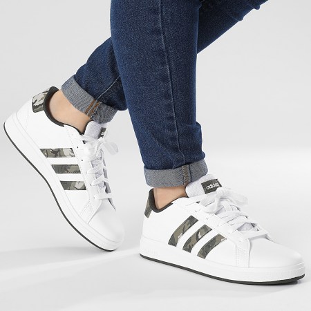 Adidas Performance - Grand Court 2.0 K IF3669 Cloud White Olive Strata Shadow Olive Zapatillas Mujer