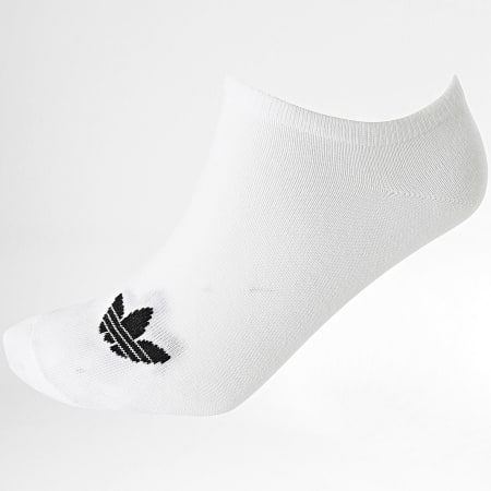 Adidas Originals - Lot De 6 Paires De Chaussettes Invisibles Trefoil Liner S20273 S20274 Blanc Noir