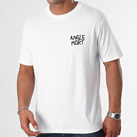 Angle Mort - Tee Shirt Oversize Groot Personeel Wit