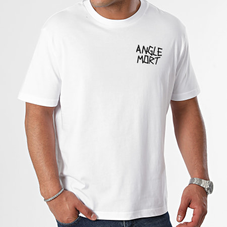 Angle Mort - Oversize Tee Shirt Large Palmarès Edition Blanco
