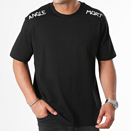 Angle Mort - Tee Shirt Oversize Large Hombros Angle Mort Negro