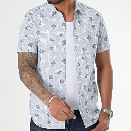 Blend - Camisa de manga corta 20717064 Floral azul claro