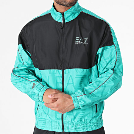 EA7 Emporio Armani - 3DPV03-PNP6Z Turquoise Groen Zwart Trainingspak