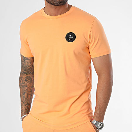 Helvetica - Conjunto de camiseta y pantalón corto naranja Ajaccio