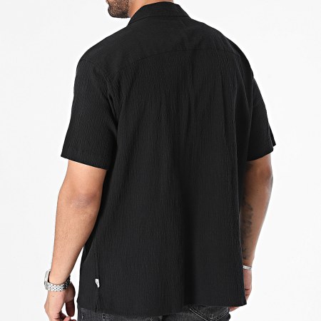 Jack And Jones - Camisa de manga corta Luke Crinkle Negra