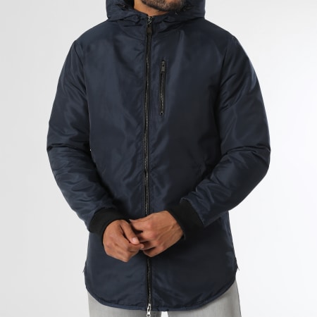LBO - Parka con capucha azul marino 1083