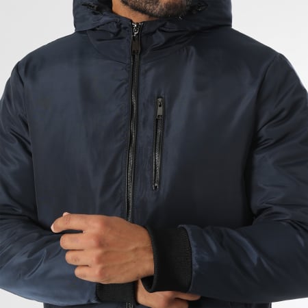 LBO - Parka con capucha azul marino 1083