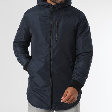 LBO - Parka con capucha azul marino 1083