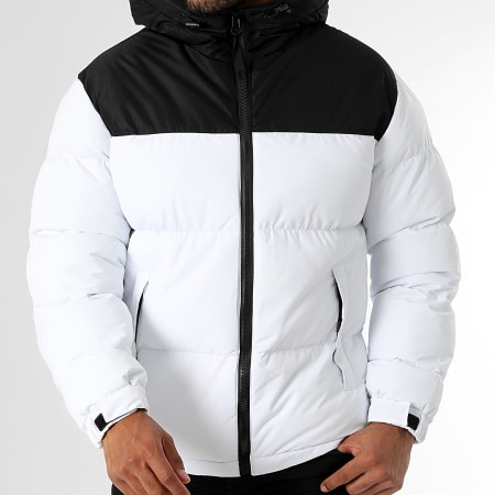 LBO - Doudoune Capuche 1335 Noir Blanc