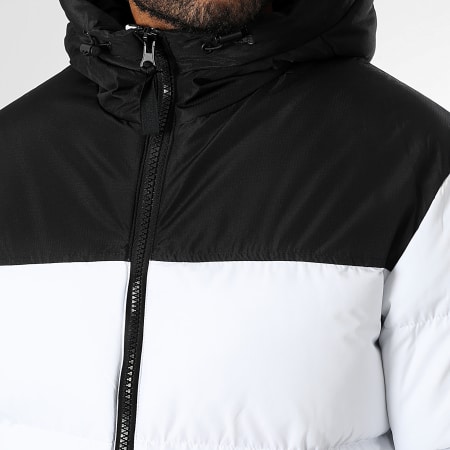 LBO - Doudoune Capuche 1335 Noir Blanc