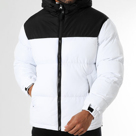 LBO - Doudoune Capuche 1335 Noir Blanc