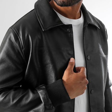 LBO - Chaqueta de piel sintética 1162 Negro