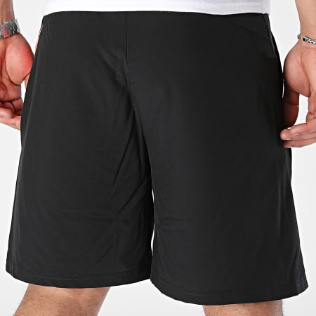 Le Coq Sportif - Pantaloncini da jogging per l'allenamento 2410224 Nero Arancione