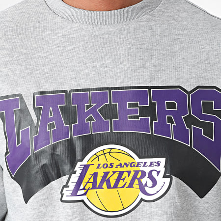 New Era - Sweat Crewneck Los Angeles Lakers Gris Chiné