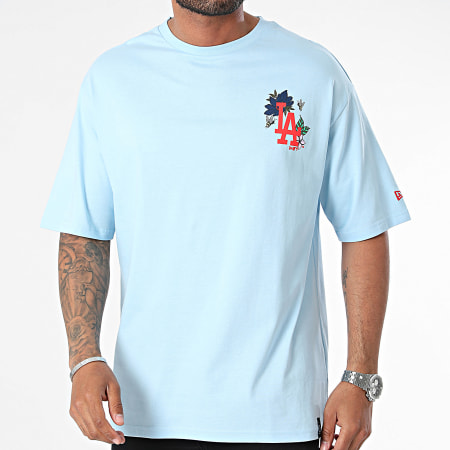 New Era - Tee Shirt LA Bleu Clair