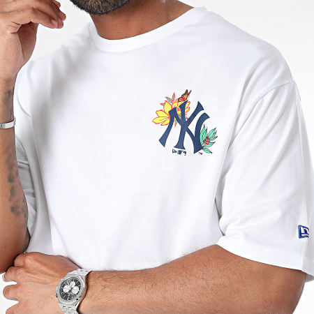 New Era - NY Camiseta Floral Blanca