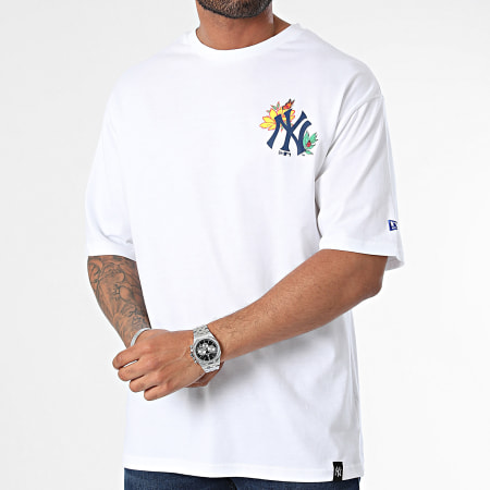 New Era - NY Wit Bloemen T-shirts