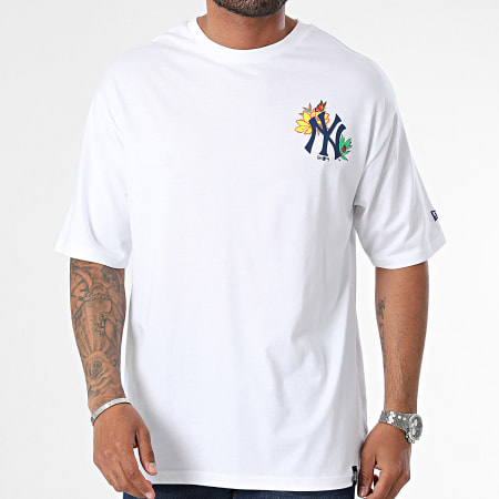 New Era - NY Camiseta Floral Blanca