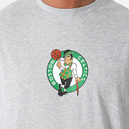 New Era - Tee Shirt Boston Celtics Gris Chiné