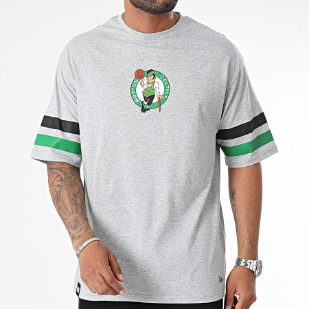 New Era - Camiseta Boston Celtics Gris Intenso