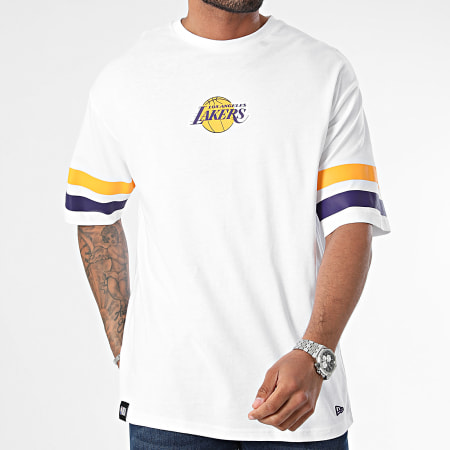 New Era - Los Angeles Lakers T-shirt Wit