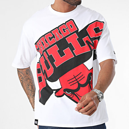 New Era - Tee Shirt Oversize Chicago Bulls Blanc