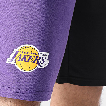 New Era - NBA Graphic LA Pantalones cortos de chándal 60502592 Negro Violeta