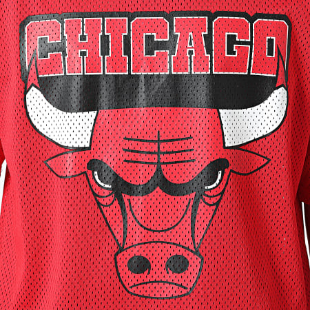 New Era - Tee Shirt Oversize Chicago Bulls Rouge