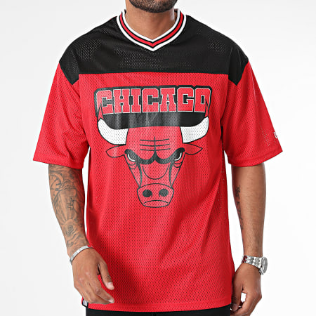 New Era - Camiseta oversize Chicago Bulls Roja