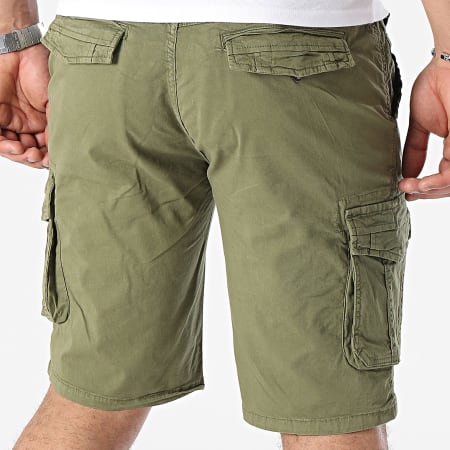 Paname Brothers - Khaki Groen Cargo Korte Broek