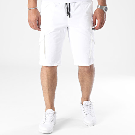 Paname Brothers - Witte Cargo Korte Broek